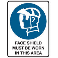 Face Shield Must Be Worn In This Area