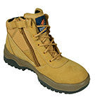 Mongrel Wheat Leather Boot Lace up And Zipper Boot