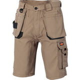 Cotton Drill Shorts - Duratex Cotton Duck Weave Tradies Cargo Shorts - with twin holster tool pocket
