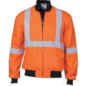 HiVis Cott on Bomber Jacket with ‘X’ Back & additional 3m r/Tape below
