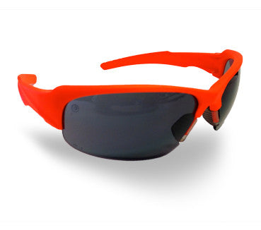 Throttle Safety Glasses - Hi Vis Orange - Smoke