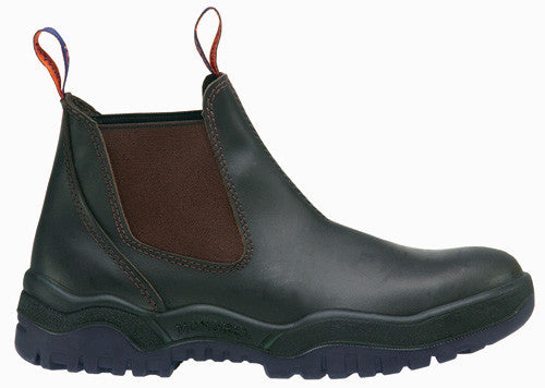 Mongrel Mongrel Tan Kip Leather Elastic Side Boot - Non Safety