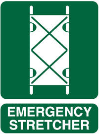EMERGENCY STRETCHER - Sign