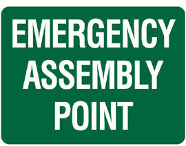 EMERGENCY ASSEMBLY POINT 600 X 450mm