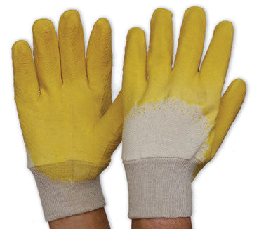 Glass Gripper Latex Gloves