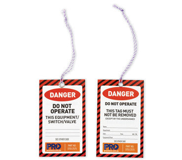 Safety Tags (Red Danger)  -   100PKT