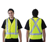 Flouro Day/Night Safety Vest 'X' Pattern