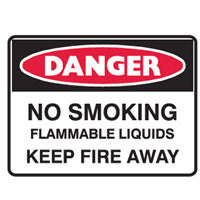 No Smoking - Flammable Liquids - Keep Fire Away