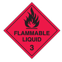 FLAMMABLE LIQUID 3  - Sign