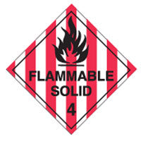 FLAMMABLE SOLID 4 - Sign