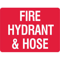 FIRE HYDRANT & HOSE - Sign