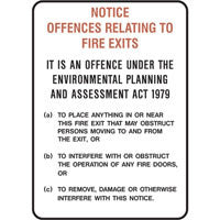 NOTICE OFFENCES RELATING TO FIRE (NSW) ONLY - Sign