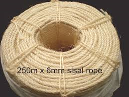 Sisal Rope On Spool 6mm x 250m